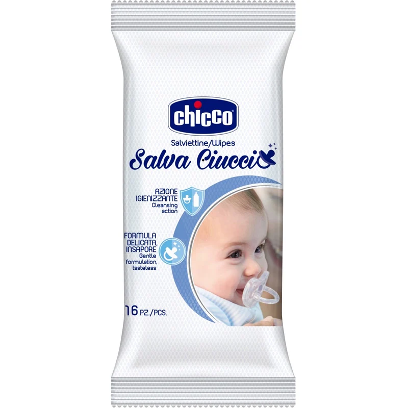 Salviettine Igienizzanti Chicco Salva Ciuccio 16 Pz.