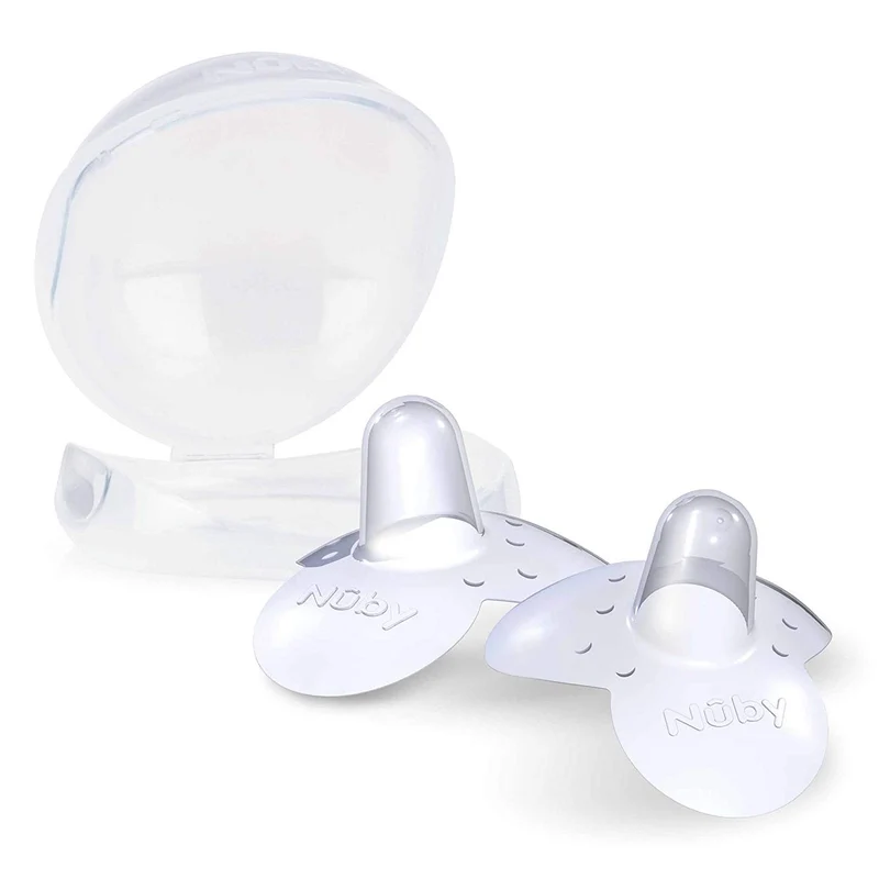 Set Paracapezzoli Nuby In Silicone Con Custodia 2 Pz