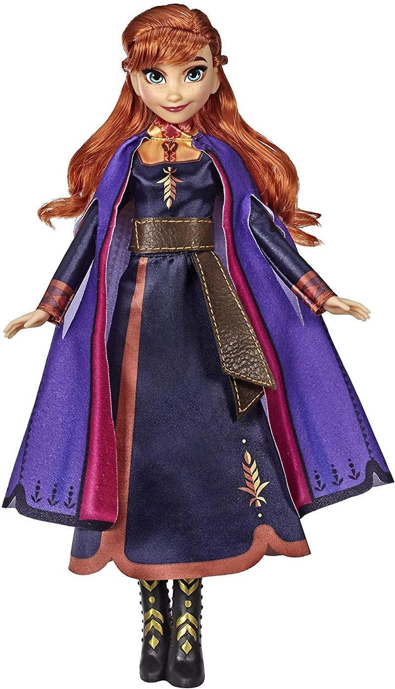 Disney Frozen 2 Anna Cantante Bambola Elettronica Con Abito Viola