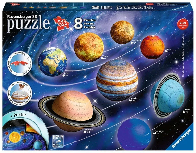 Ravensburger Il Sistema Planetario 3d Puzzleball