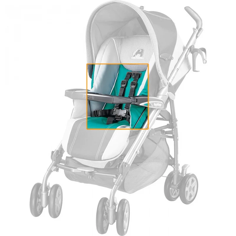 Cinturina Peg Perego Per Passeggino 2009 Nero - Cinturino Nero -