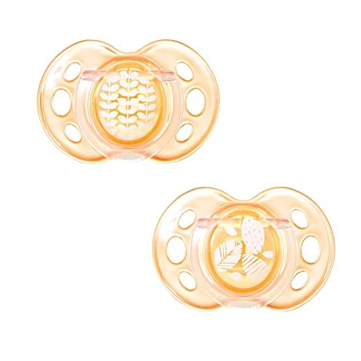 Succhietto Tommee Tippee 2 Pz Air Style 6-18m Arancio
