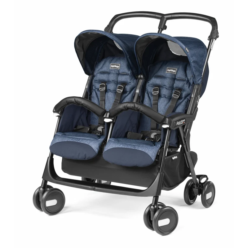 Passeggino Gemellare Peg Perego Aria Twin Shopper Indigo