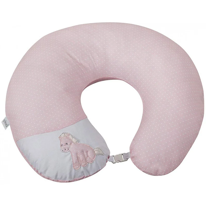 Cuscino Allattamento A Ciambella Picci Con Gancio Milky Rosa