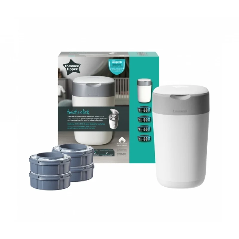 Contenitore Per Pannolini Sangenic Twist & Click Tommee Tippee + 4 Ricariche