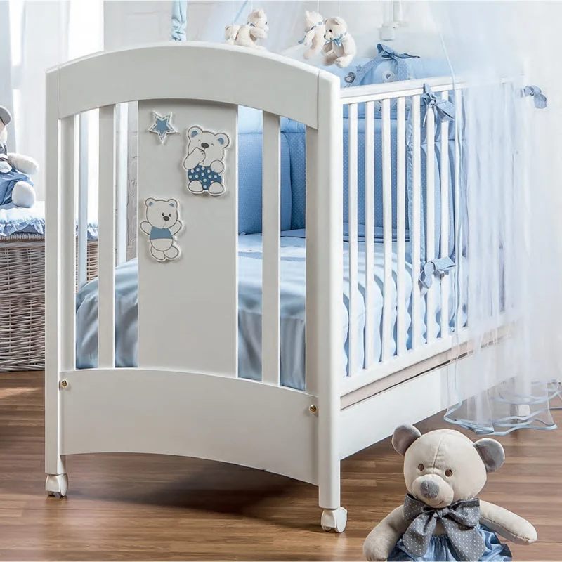 Lettino Picci Mami Bianco Azzurro