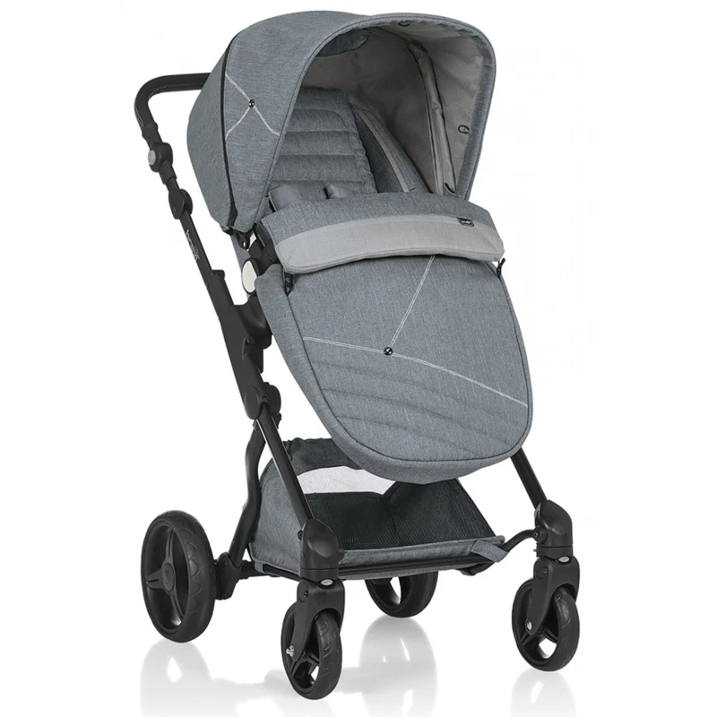 Passeggino Brevi Presto City Grigio Melange Chiaro 651 + Coprigambe