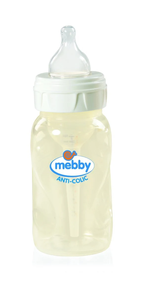 Biberon Anti-Colica Mebby Step 1+2 Silicone 180 Ml