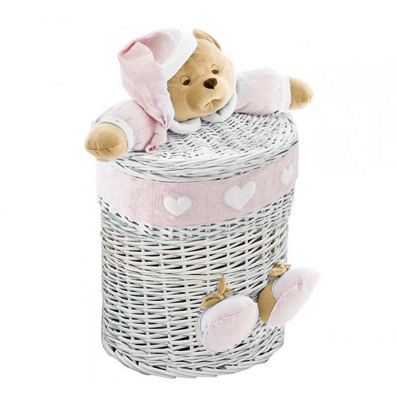 Portagiochi Nanan Piccolo Puccio Bianco Rosa