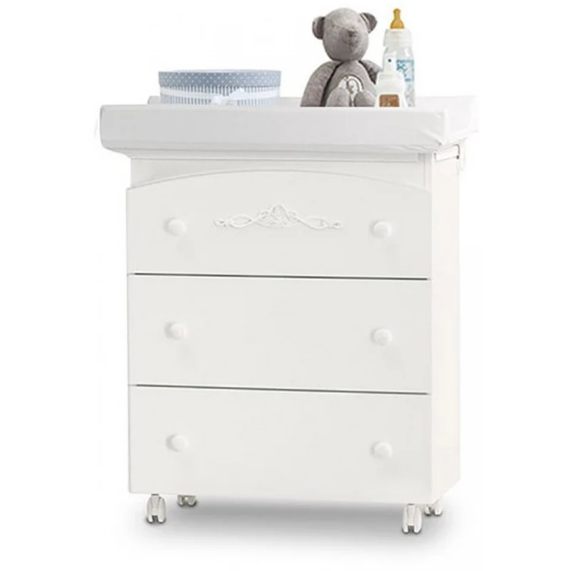 Cassettiera Fasciatoio Azzurra Design Carisma Bianco