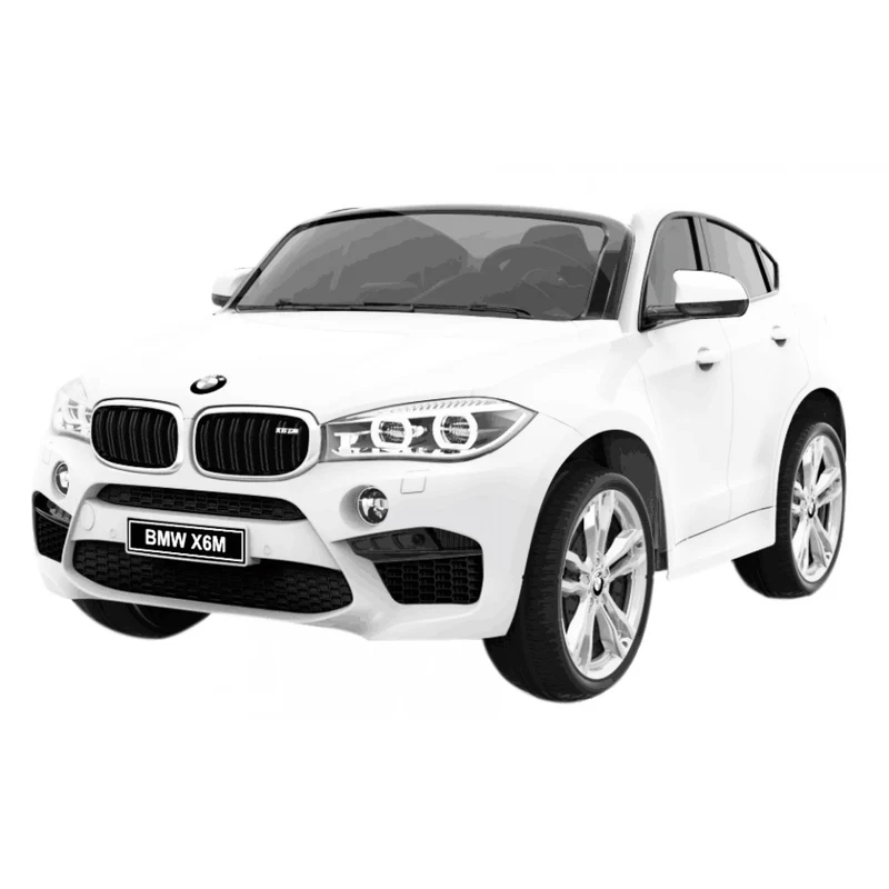 Auto Elettrica Biker Toys Bmw X6 Bianco Con Telecomando