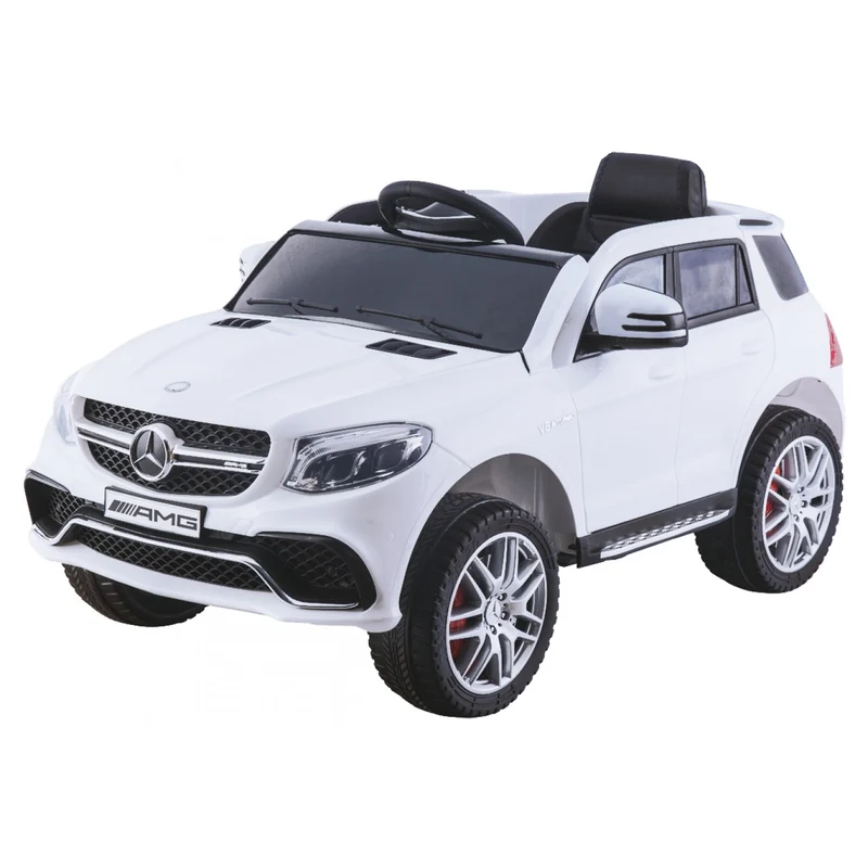 Auto Elettrica Biker Toys Mercedes Gle Bianco Con Telecomando