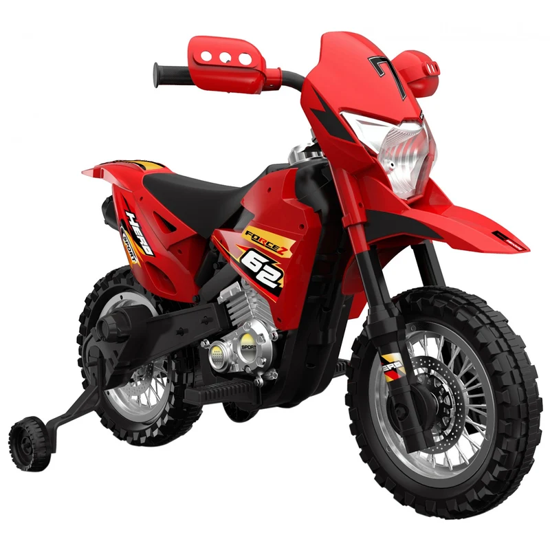 Moto Elettrica Biker Toys Cross Warrior Rosso