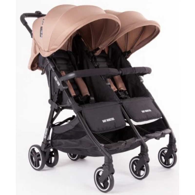 Passeggino Gemellare Baby Monsters Kuki Twin Taupe