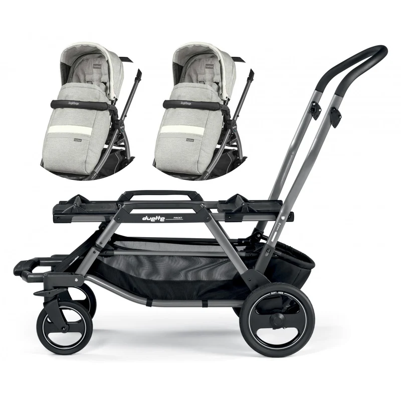Passeggino Gemellare Peg Perego Duette Piroet Luxe Pure