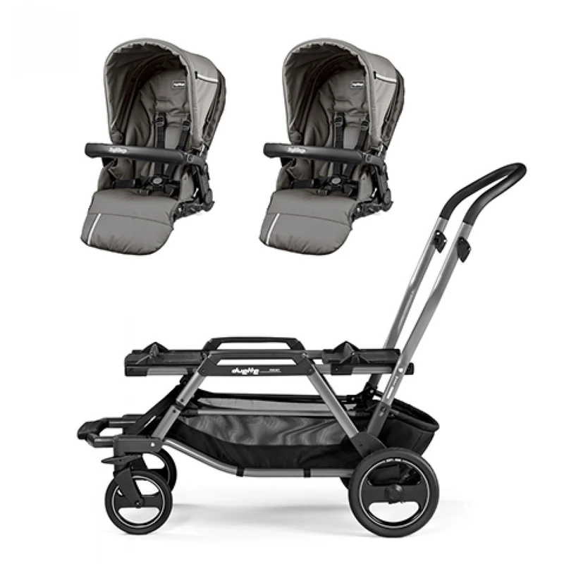 Passeggino Gemellare Peg Perego Duette Piroet Class Grey