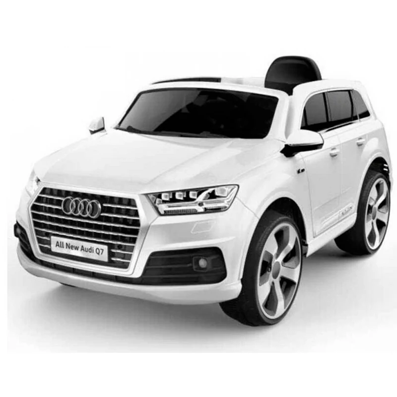 Auto Elettrica Lamas Toys Audi Q7 Bianco Con Sedile In Pelle E Telecomando Outlet