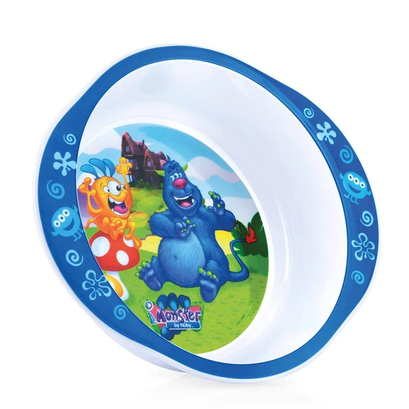 Piatto Fondo Nuby Imonster Blu