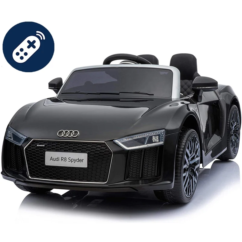 Auto Elettrica Lamas Toys Audi R8 Spyder Nero Con Telecomando