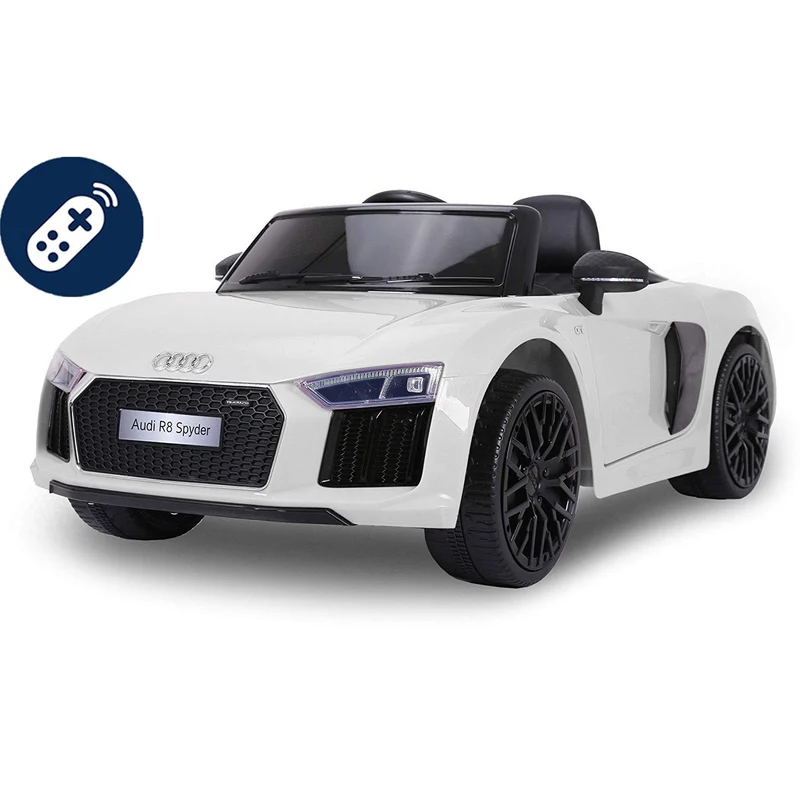 Auto Elettrica Lamas Toys Audi R8 Spyder Bianco Con Telecomando