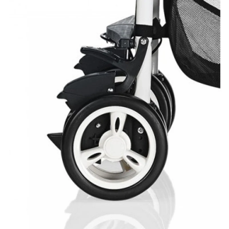 Kit Ruote Posteriori Con Freno Brevi Millestrade Bianco