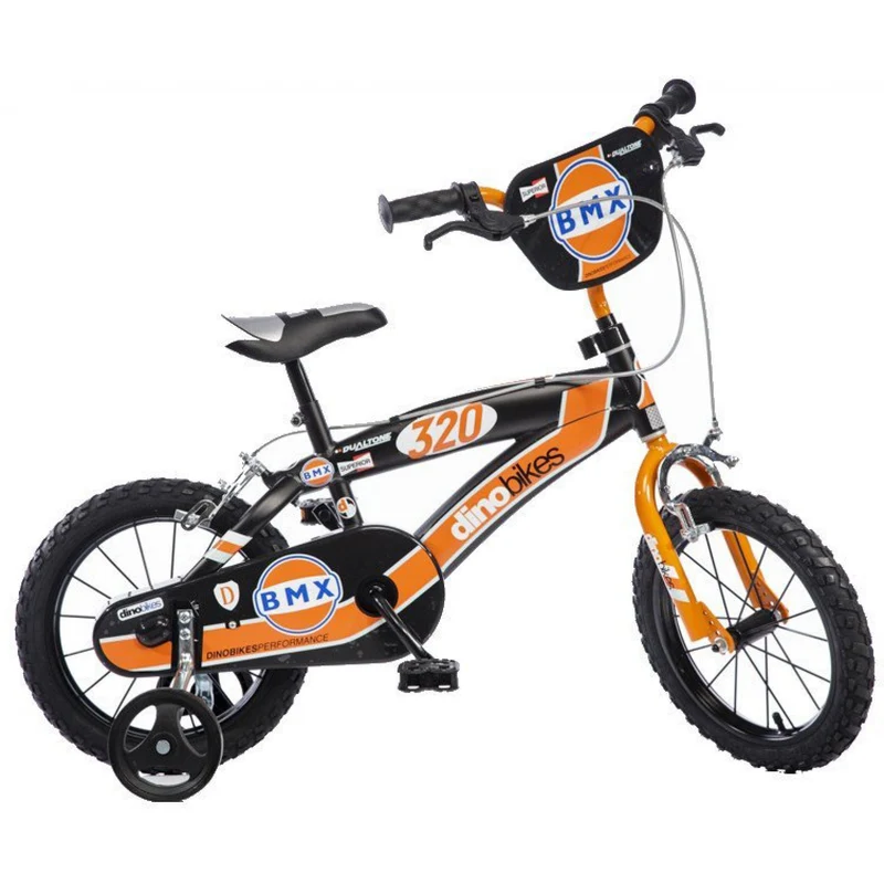 Bicicletta Dino Bikes Bmx Nero/Arancio 16 Pollici