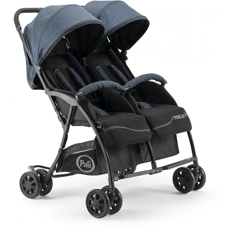 Passeggino Gemellare Pali Tre.9x2 Milano Good Blue Denim