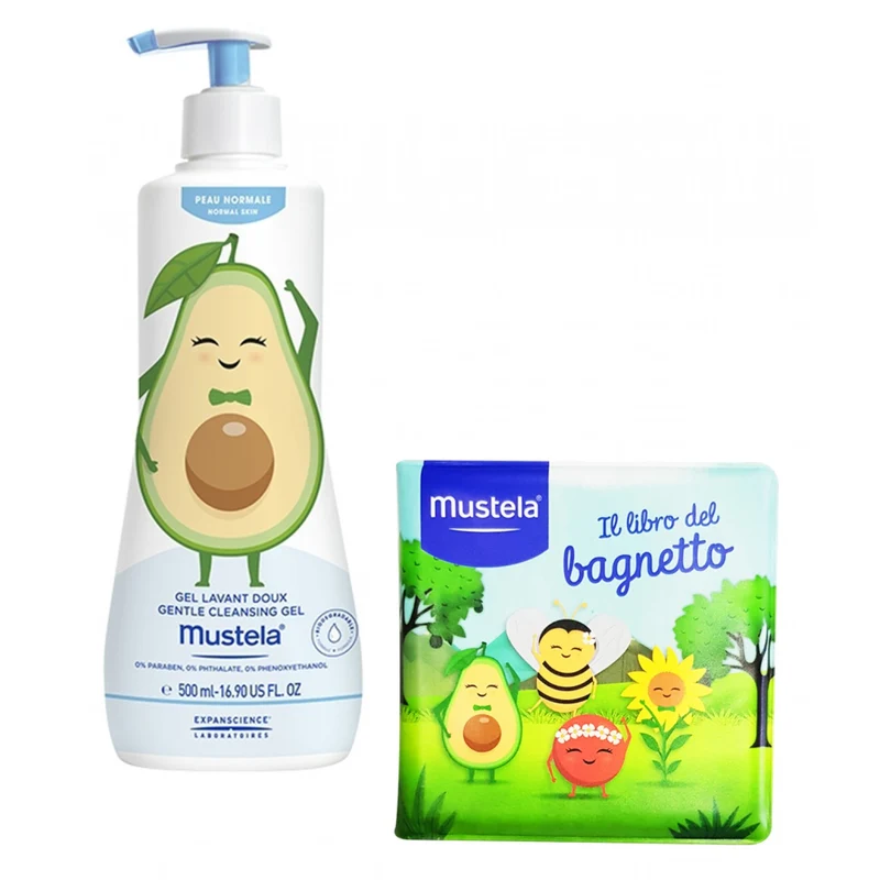 Detergente Delicato Corpo E Capelli Mustela 500ml + Il Libro Del Bagnetto