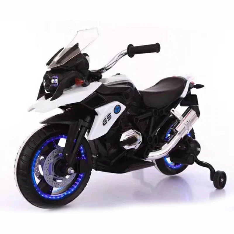 Moto Elettrica Lamas Toys Similare Al Modello Bmw Gs Flower Bianco