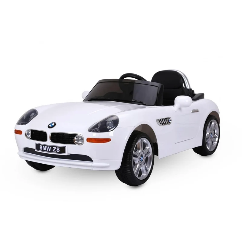 Auto Elettrica Lamas Toys Bmw Z8 Bianco Con Sedile In Pelle