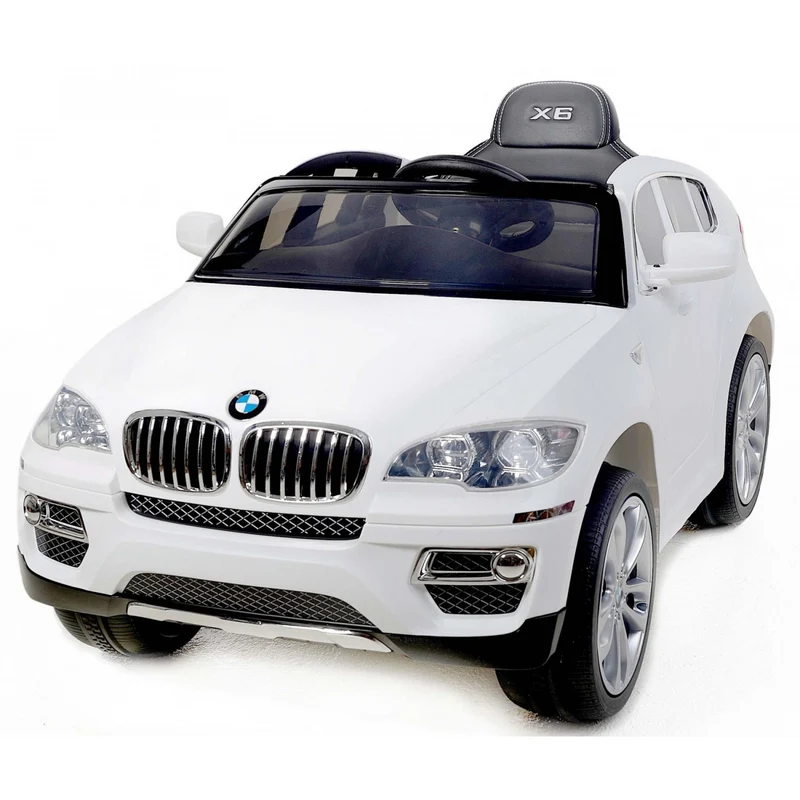 Auto Elettrica Lamas Toys Bmw X6 Bianco Con Sedile In Pelle