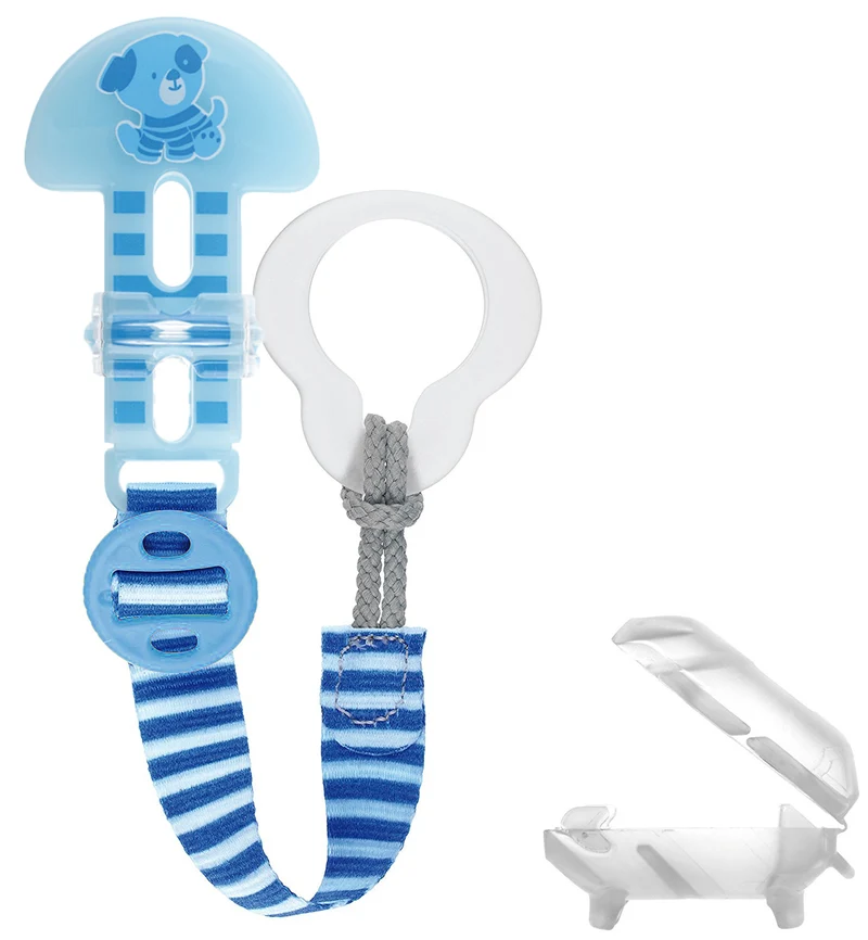 Portasucchietto Mam Clip It! & Cover Cagnolino Blu Con Custodia
