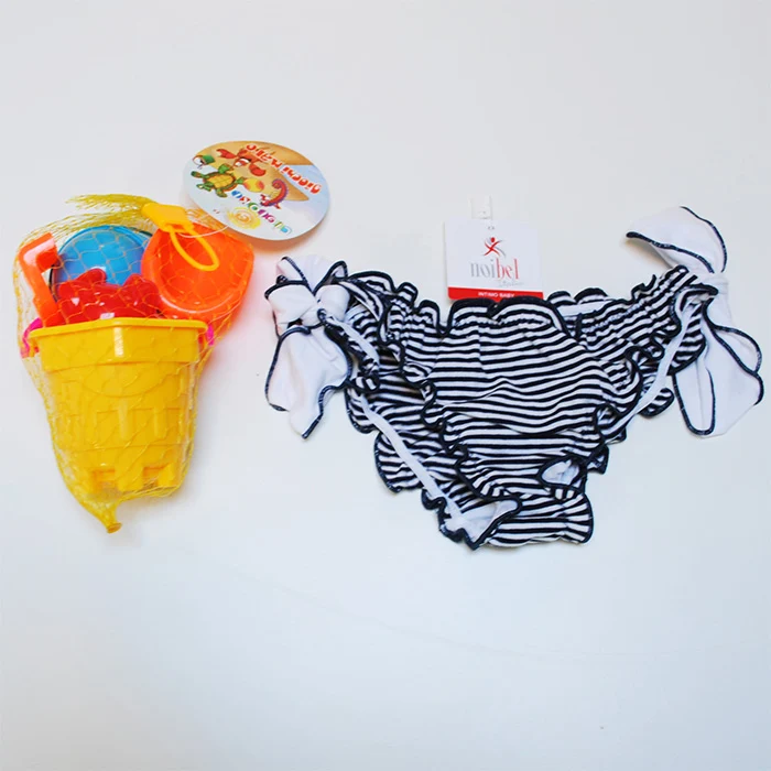 Slip Costume Noibel Rigato Bimba 6m + Giochi Mare