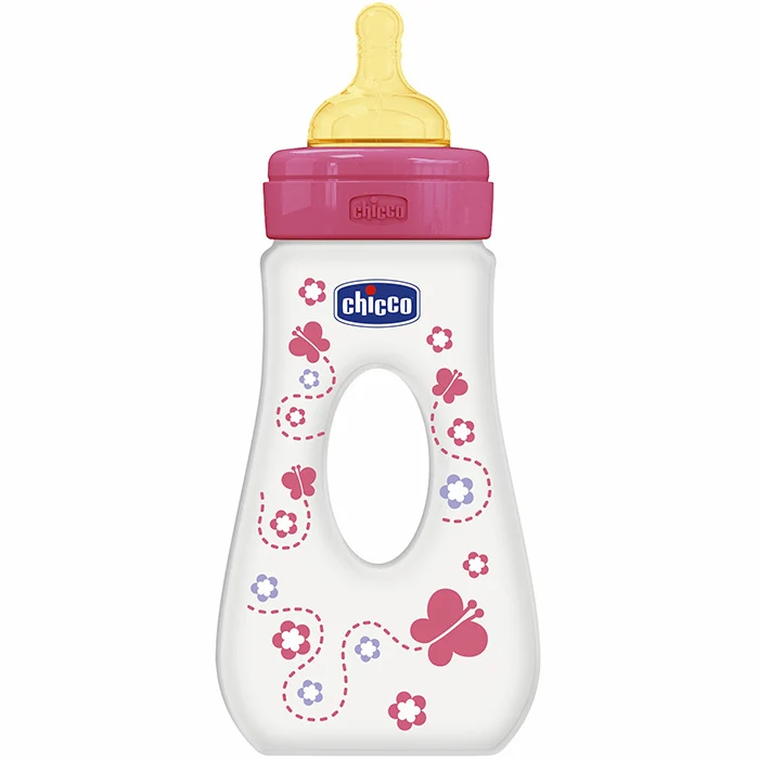 Biberon Passeggio Chicco Girl 240 Ml Tettarella In Caucciã¹
