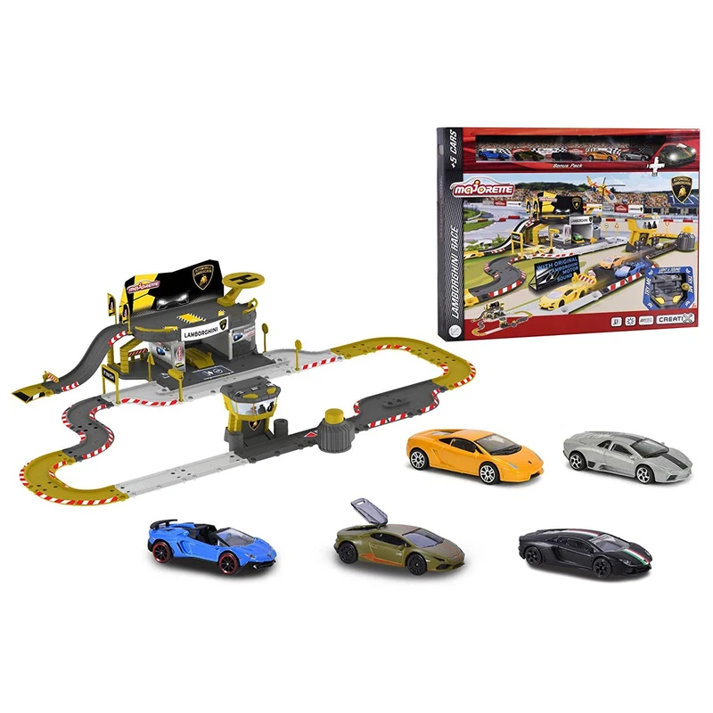 Pista Majorette By Simba Creatix Lamborghini + 5 Macchinine