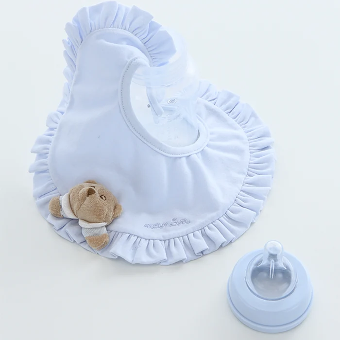 Biberon Con Bavaglino Nanan Puccio Azzurro