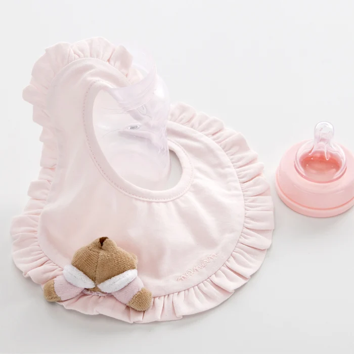 Biberon Con Bavaglino Nanan Puccio Rosa