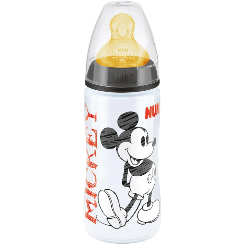 Biberon Nuk Lattice 300ml Mickey Nero
