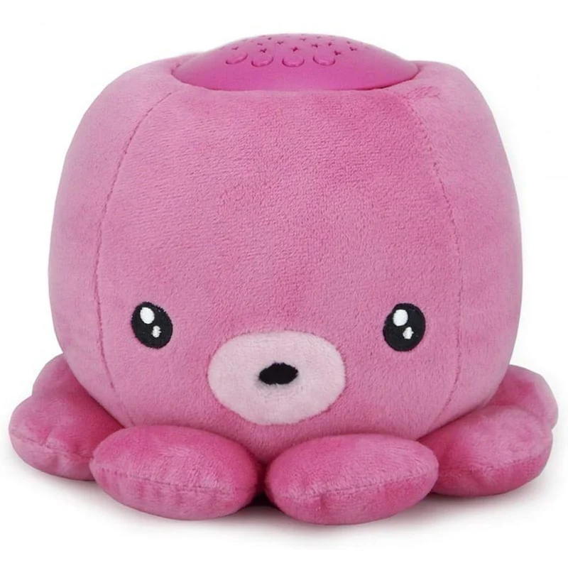 Peluche Proiettore Baby Monsters Night Partner Polpo Rosa