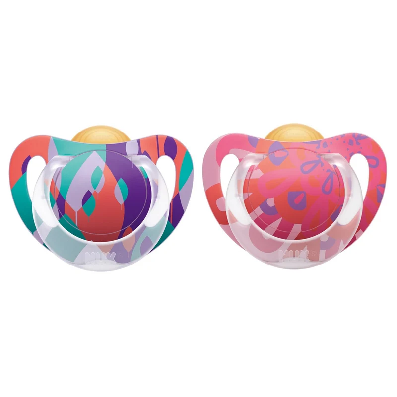 Succhietto Nuk Genius Color Caucciã¹ 2 Pezzi 0-6 M Rosa