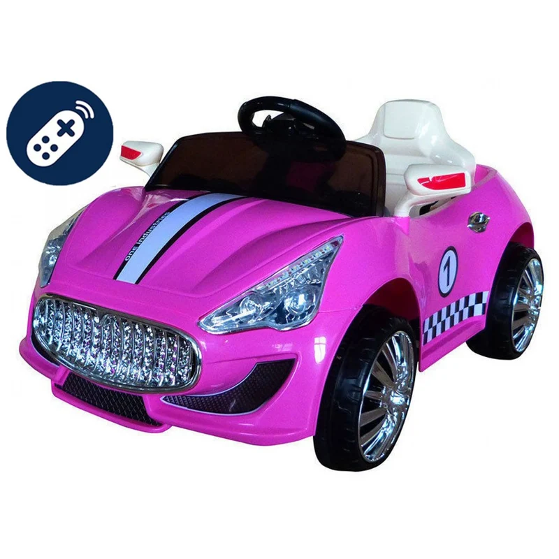 Auto Elettrica Lamas Toys Sport Similare Jaguar Con Telecomando Rosa