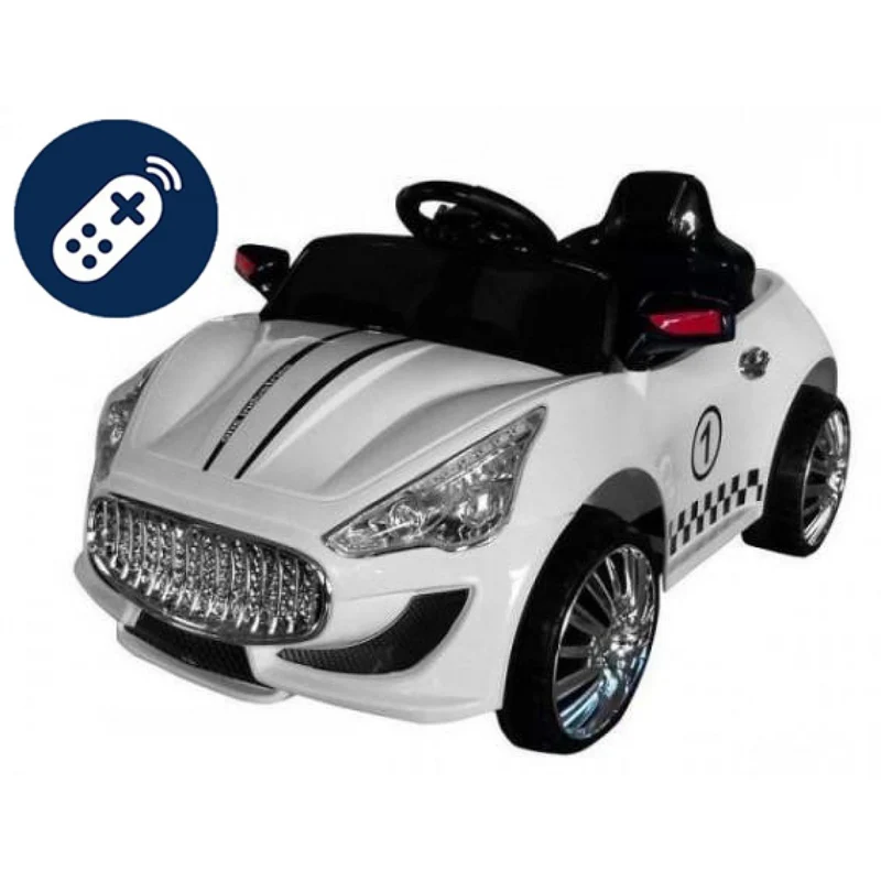 Auto Elettrica Lamas Toys Sport Similare Jaguar Con Telecomando Bianco