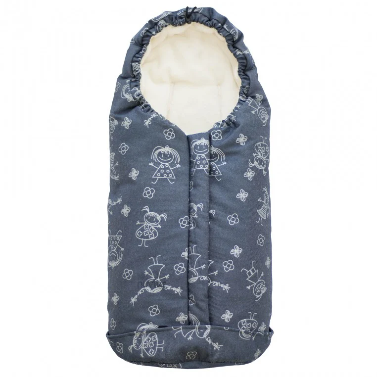 Sacco Per Seggiolino Auto E Carrozzina Nuvita Ovetto Pop Blue Happy Kids