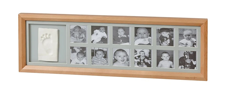 Kit Impronta Baby Art First Years Print Wooden Frame - Honey