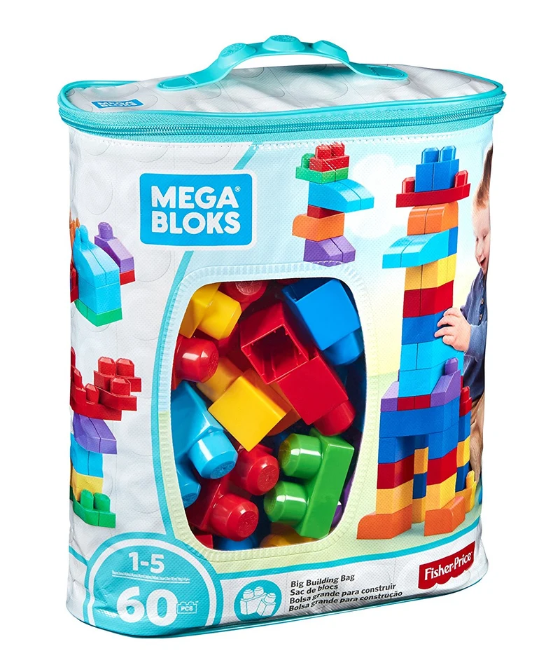 Mattoncini Mega Bloks 60 Pezzi Con Sacca
