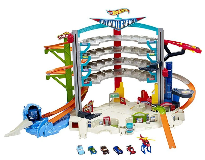 Mega Garage Hot Wheels Con 6 Veicoli