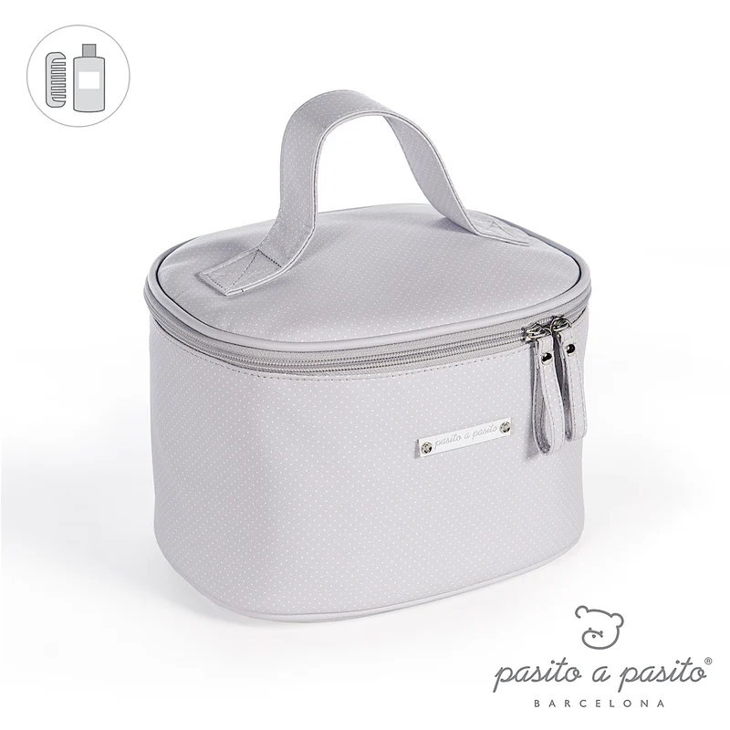 Beauty Case Vanity Pasito A Pasito Verona Pois Grigio