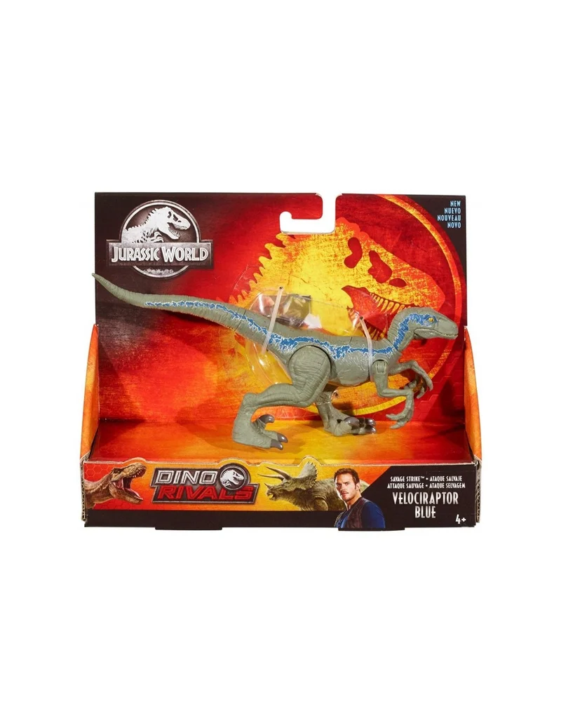 Jurassic World Velociraptor Blue Attacco Selvaggio Con Artigli