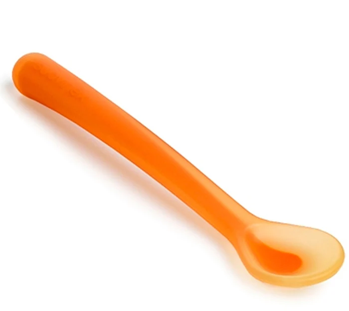 Cucchiaio Silicone Suavinex Arancione +4m