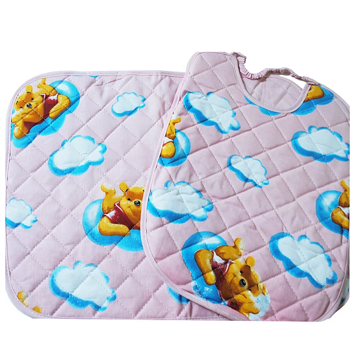 Kit Tovaglietta Colazione Con Bavaglino Winnie The Pooh Disney Rosa